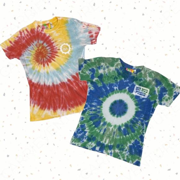 Big Bud Press Short Sleeve 2 T-Shirt Bundle Tie Dye Summer Tees Unisex Size XXS - Picture 1 of 13